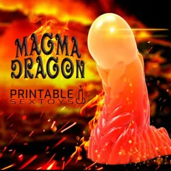 Anal/Vaginal Dildo - The Magma Dragon