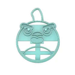 Angry Birds Cookie Cutter, Black Bird Bomb Angry Birds Cookie Cutter, Black Bird Bomb Cookie Cutter, Cookie Cutter