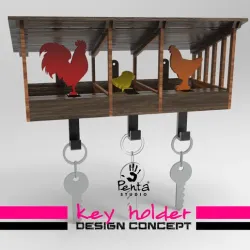 ARTICULATED KEY HOLDER (MODULAR DESIGN)