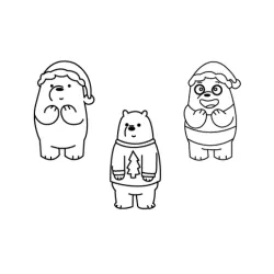 bare bears cookie cutters