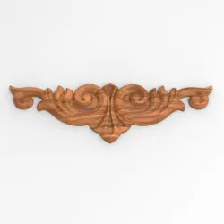 Bas relief 001 decoration of furniture, plaster, fimo flower motif