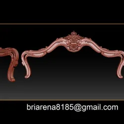 Bed 3D relief models STL Files used for CNC Router