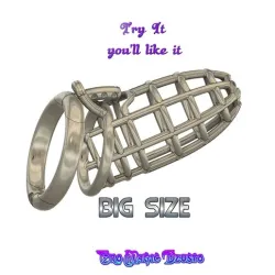 Big Size Male Chastity Fixing Device Cock Cage Penis Ring  Virginity Lock Chastity Belt Adult Game Sex Toy locker v48-3-d60 folding ring 3d print and cnc
