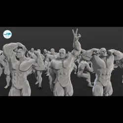 Body builder Figures Set 02