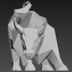 Bull 2021 New Year's symbol