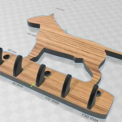 Bullterier key hooks