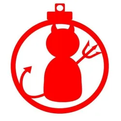 Christmas ball christmas demon design