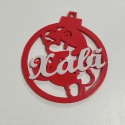 Christmas ball christmas Mario design