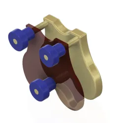 Cock and Ball Press Crusher Scrotum Penis Ball Fixation Bondage Male Chastity device ball holder bc15.1 3d print cnc