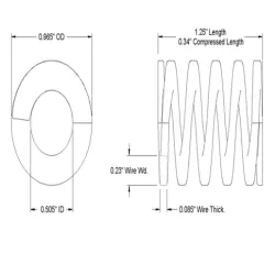 Compression Spring 1.25"L