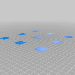 Customized Bed Leveling Calibration Test Object for Ender 5