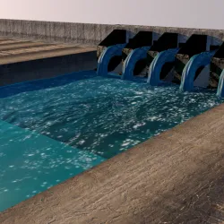 Dam architectural model