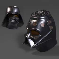 Darth Vader Helmet ANH wearable and stand with chest armor