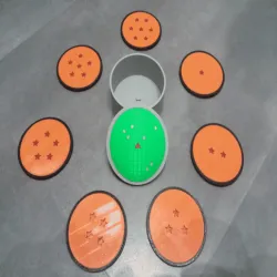 DBZ - Dragon Ball - Coasters + Radar storage box