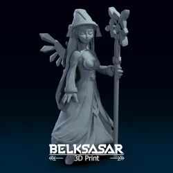 Fantasy Crystal Fairy Topless 3D print model