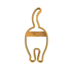 Fat Cat Butt Cookie Cutter (For Personal Use)