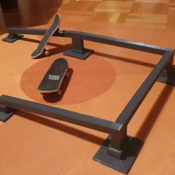 Finger Skateboard modular rails