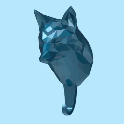 Fox bust Key Holder 3D