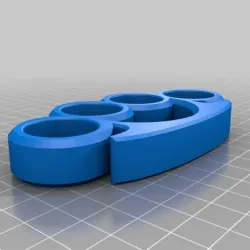 Full size plastic knuckles keychain