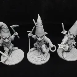 Gninja--Gnome Ninjas,Tabletop RPG Miniatures
