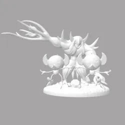 Grimmsnarl and Impidimp diorama - Pokemon
