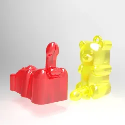 gummy bear with a gymmy dick