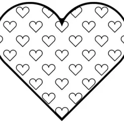 Heart with hearts