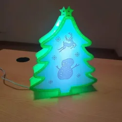 Illuminated Christmas tree via Bluetooth