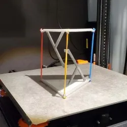 Impossible Table - no supports rubber band