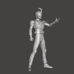 Kamen Rider Dark Kabuto 3D Model