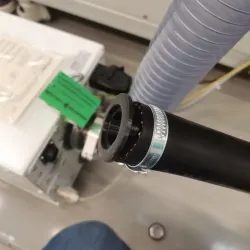 KF25 to Rubber pipe flange/connector