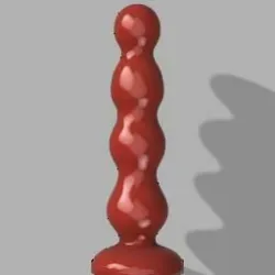 large wavy ribbed dildo