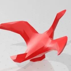 low poly Bird