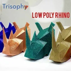 Low poly rhino