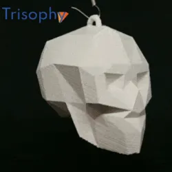 LOW POLY SKULL PENDANT ORNAMENT