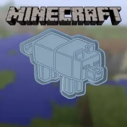MINECRAFT COOKIE CUTTER WOLF