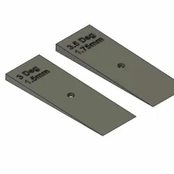 Model Railway Curve Camber Wedges lots of angles
