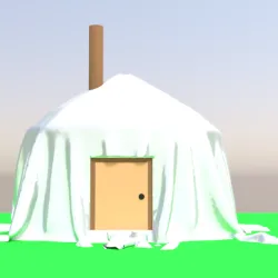 Mongolian tent 3D