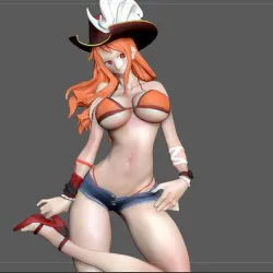 NAMI SEXY STATUE ONE PIECE ANIME SEXY GIRL CHARACTER 3D print model