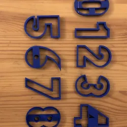 numbers cookie cutter