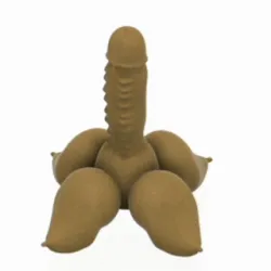 Original dildo dick cock double side dong royal rod lord boobs gift dual side training 3d print cnc