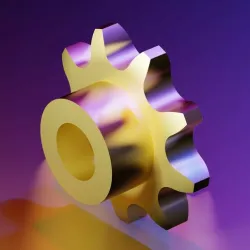 Pack of 40 Sprockets with Hub Ansi 40 - 3D print model