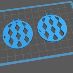 pattern earrings 1