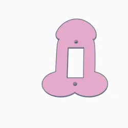 Penis Light Switch Cover