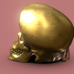 Peruvian Army Beret Skull STL