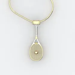 racket necklace