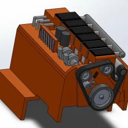 RC Truck Engine Cover