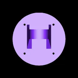 (Remix) Mounting plate for Thrustmaster Warthog HOTAS joystick