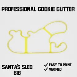 Santa´s sled big cookie cutter