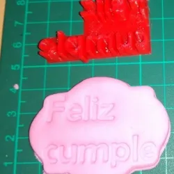 seal/ stamp happy word meets
